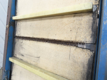 PMI Plastic Machinery Adj Incline Cleated Belt Conveyor 22"W x 90"L 115V 30FPM