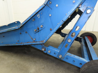 PMI Plastic Machinery Adj Incline Cleated Belt Conveyor 22"W x 90"L 115V 30FPM