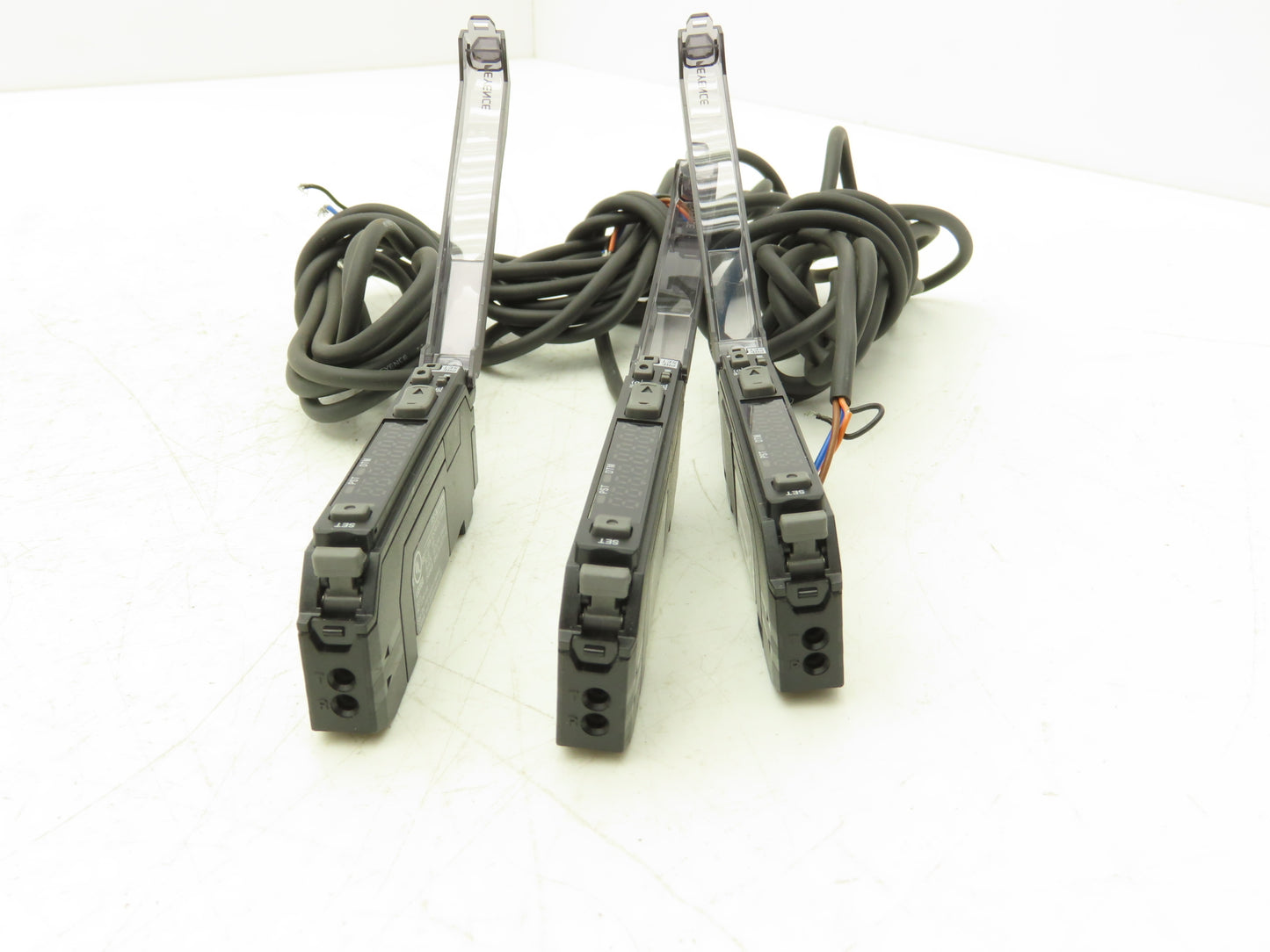 Keyence FS-N11MN Fiber Amplifier Main Unit Cable Type NPN 12-24VDC Lot of 3