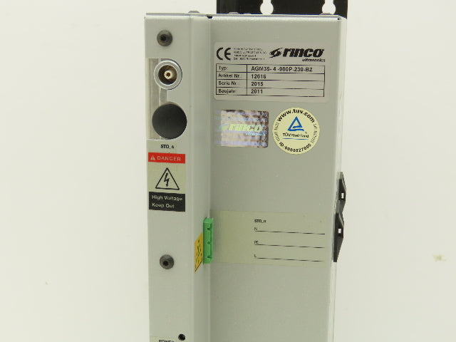 Rinco Ultrasonics AGM35-4-900P-230-B2 Ultrasonic Generator for Plastic Welding