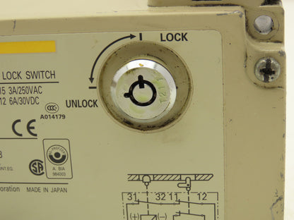 Omron D4BL-2DRG Solenoid Interlock Safety Door Switch 24VDC With Straight Latch