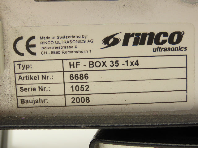 Rinco HF-BOX 35 Signal Switch Box 1 Generator - 4 Oscillator Systems Lot of5