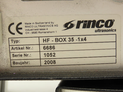 Rinco HF-BOX 35 Signal Switch Box 1 Generator - 4 Oscillator Systems Lot of5