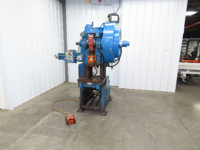 L&J No 3 Mechanical OBI Punch Press 22 Ton 2-1/2" Stroke 2Hp 3Ph Air Clutch