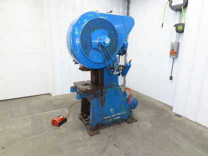 L&J No 3 Mechanical OBI Punch Press 22 Ton 2-1/2" Stroke 2Hp 3Ph Air Clutch