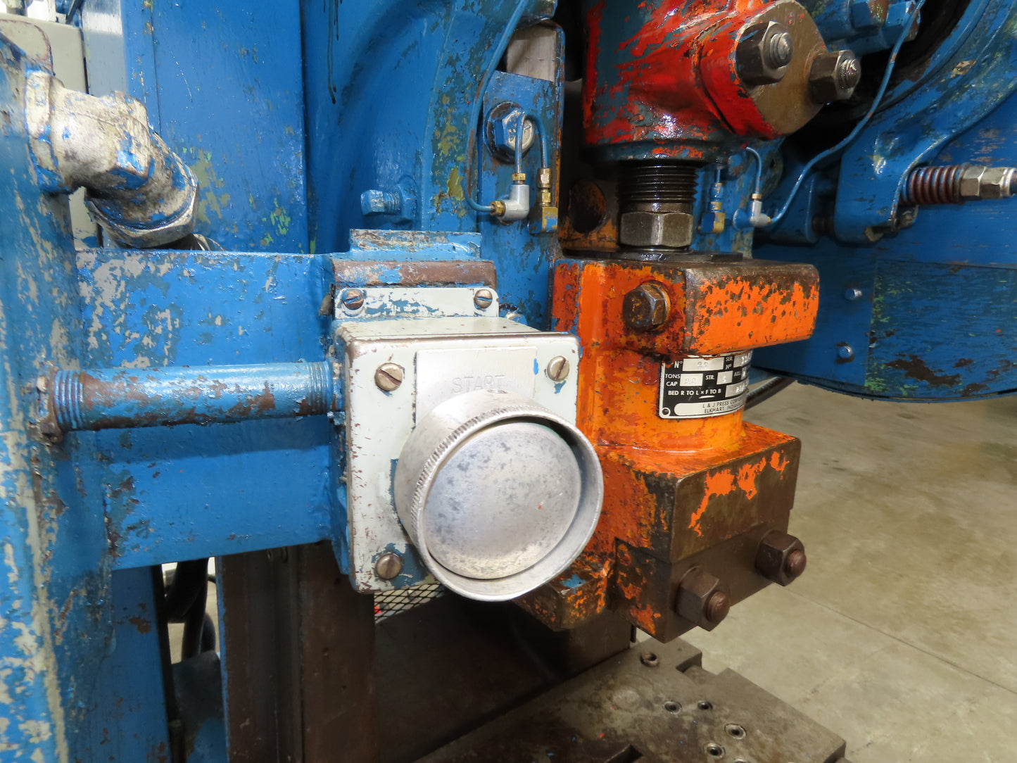 L&J No 22 Mechanical OBI Punch Press 22 Ton 3" Stroke 2Hp 3Ph Air Clutch Brake