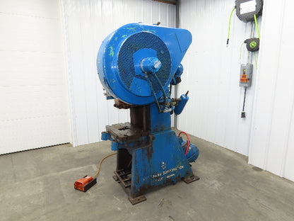 L&J No 22 Mechanical OBI Punch Press 22 Ton 3" Stroke 2Hp 3Ph Air Clutch Brake