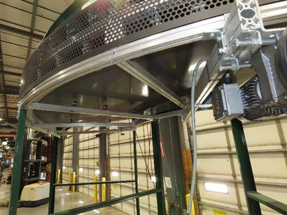 Transnorm TS1500/140 90° LH Curve 42" Belt Conveyor 200FPM Belt Drive 460V 3PH