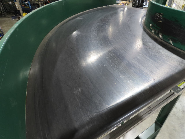 Transnorm TS1500/140 90° LH Curve 42" Belt Conveyor 200FPM Belt Drive 460V 3PH