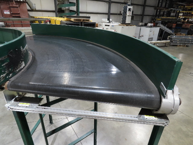 Transnorm TS1500/140 90° LH Curve 42" Belt Conveyor 200FPM Belt Drive 460V 3PH