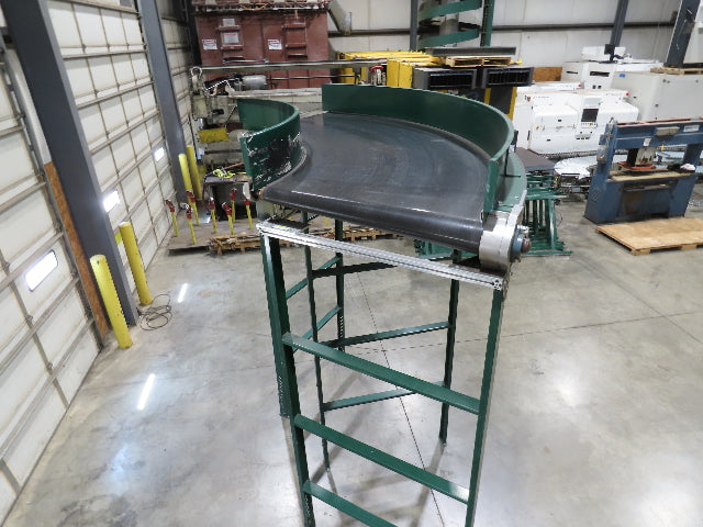 Transnorm TS1500/140 90° LH Curve 42" Belt Conveyor 200FPM Belt Drive 460V 3PH