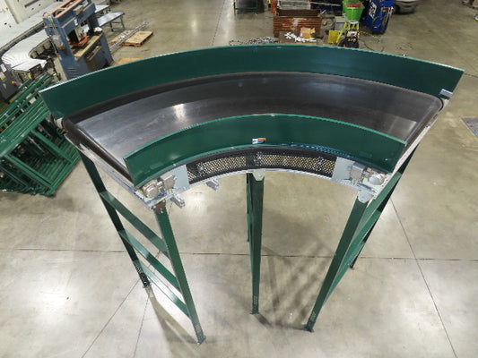 Transnorm TS1500/140 90° LH Curve 42" Belt Conveyor 200FPM Belt Drive 460V 3PH