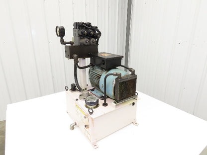 Okuma Hydraulic Power Unit 5gal Tank 8gpm 1100psi Nachi Uni Pump 3Hp 220V