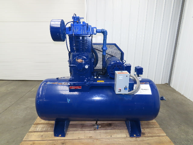 Quincy 350 Piston Air Compressor Pump 36CFM 175PSI 10Hp 230/460V 120G Tank