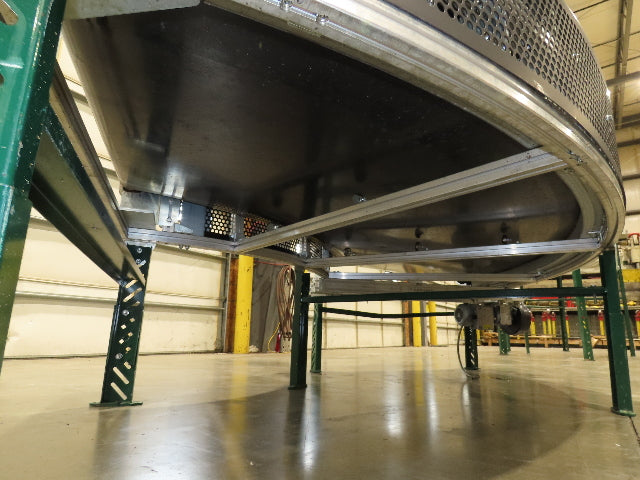 Transnorm TS1500/140 90° LH Curve 42" Belt Conveyor 200FPM Belt Drive 460V 3PH