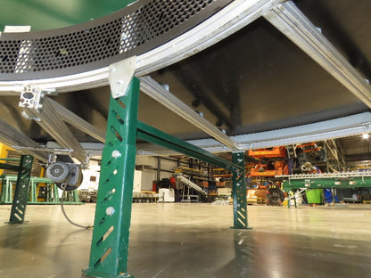 Transnorm TS1500/140 90° LH Curve 42" Belt Conveyor 200FPM Belt Drive 460V 3PH