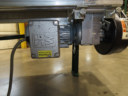 Transnorm TS1500/140 90° LH Curve 42" Belt Conveyor 200FPM Belt Drive 460V 3PH