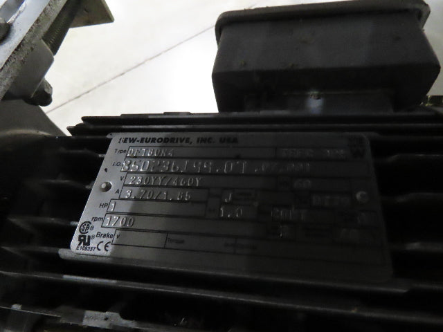 Transnorm TS1500/140 90° LH Curve 42" Belt Conveyor 200FPM Belt Drive 460V 3PH