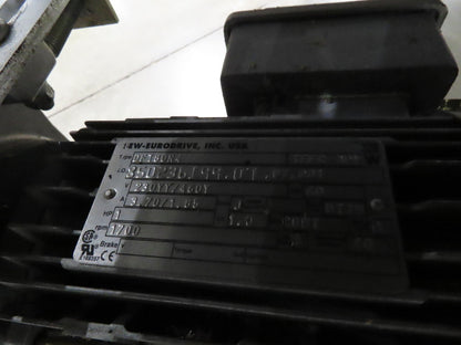 Transnorm TS1500/140 90° LH Curve 42" Belt Conveyor 200FPM Belt Drive 460V 3PH