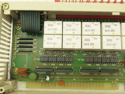 Sharp ZW-16S4D Output I/O Module With AP-709E Printed Circuit Board Card