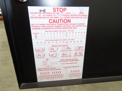 Douglas LP3B12 Legacy Forklift Battery Charger 24V 750Ah 135A 208/240/480V 3Ph