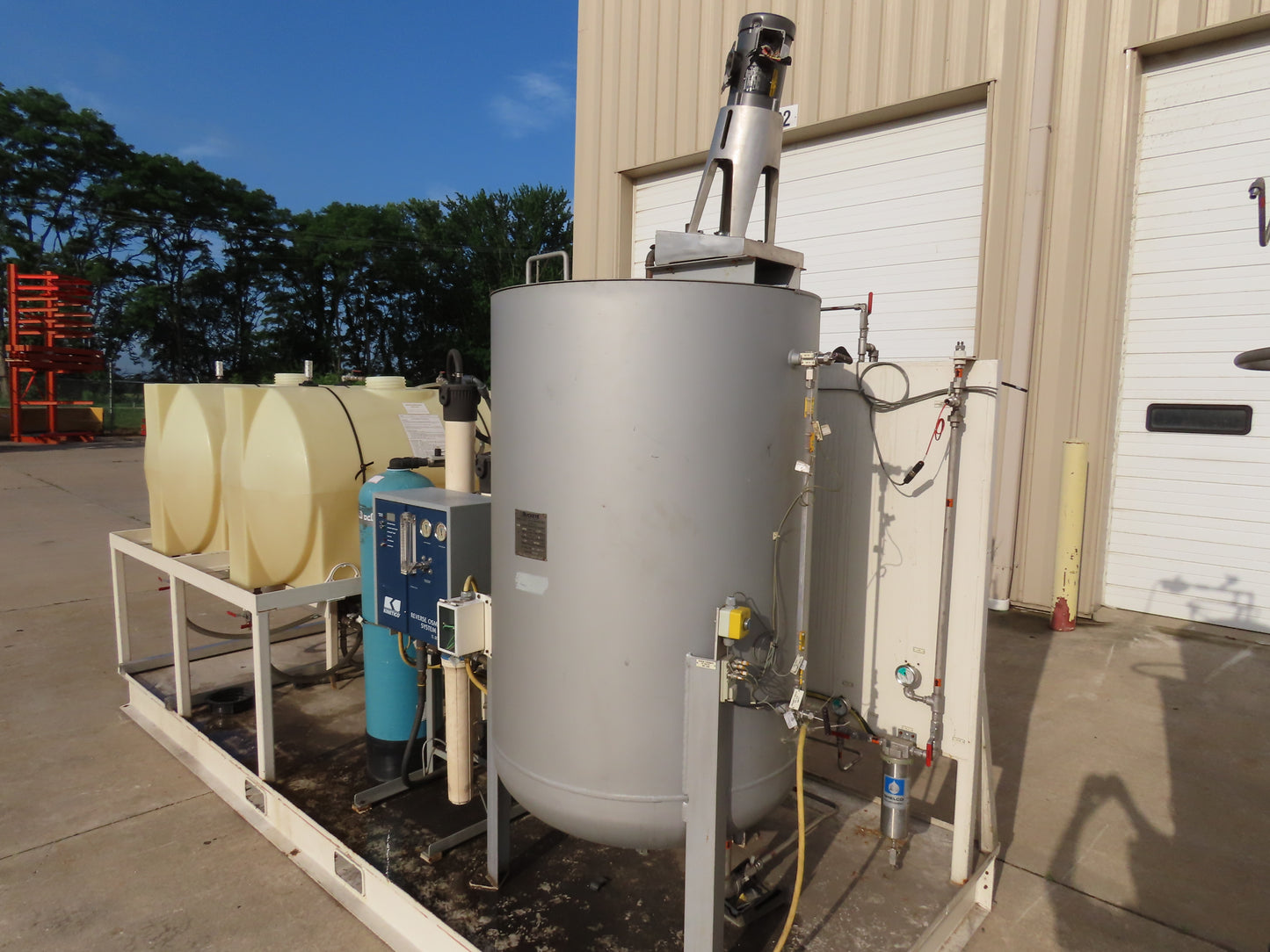 PCU Compucharge Absorption Charge Pump System Mixer & RO Filter Tanks 200 Gal