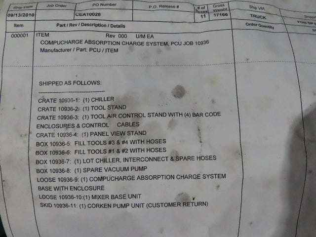 PCU Compucharge Absorption Charge Pump System Mixer & RO Filter Tanks 200 Gal