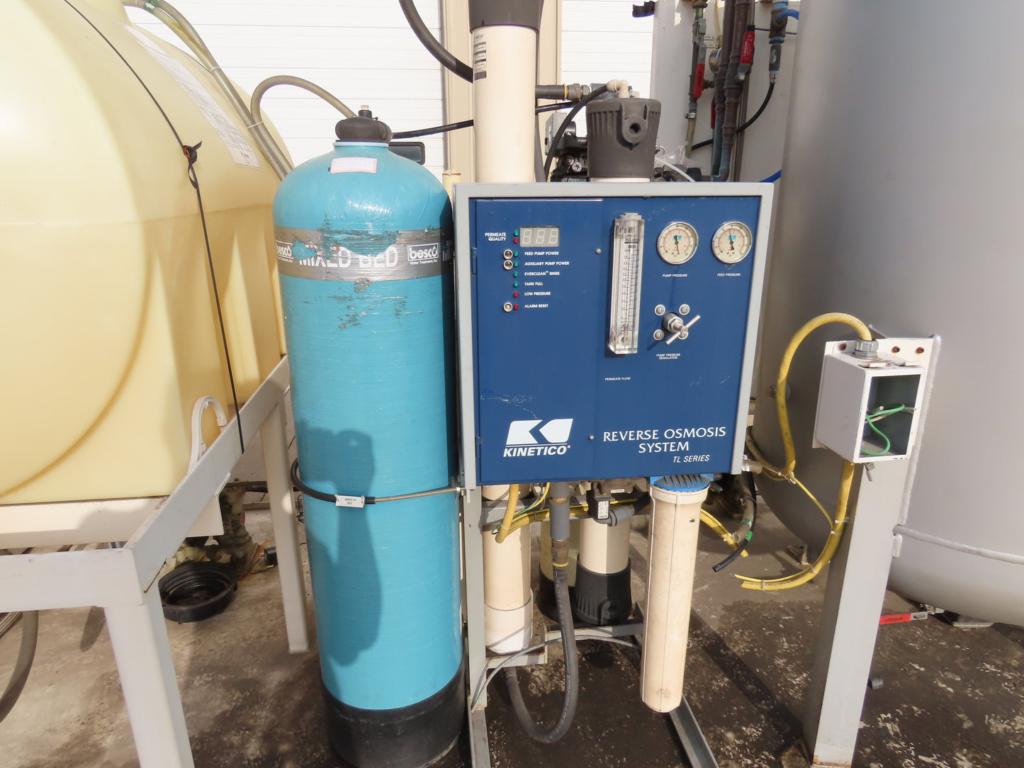 PCU Compucharge Absorption Charge Pump System Mixer & RO Filter Tanks 200 Gal