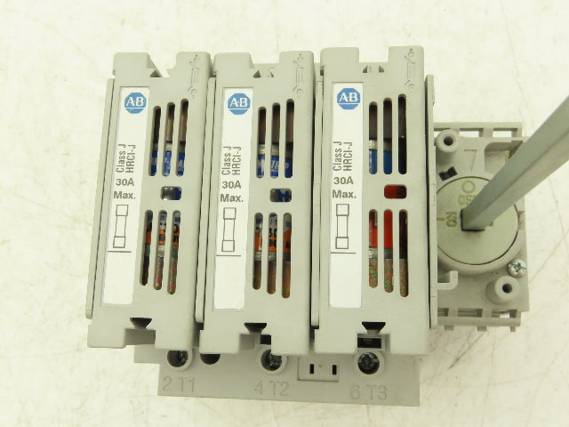 Allen Bradley 194R-J30-1753 Fused Disconnect Switch  3-Pole 30A 600VAC Ser A