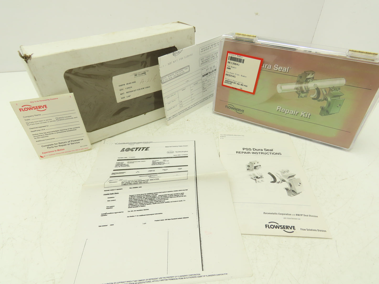 Flowserve RK139641 PSS Dura Split Seal Repair Kit 2" Complete Except Loctite