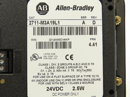 Allen Bradley 2711-M3A19L1 Allen Bradley 2711-M3A19L1 PanelView 300 Micro Ser A