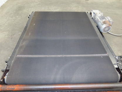 40"W x 48"L Pallet Conveyor 36" Grip Belt with Live Roller On Ramp 3PH 205FPM
