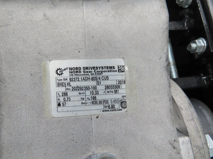 40"W x 48"L Pallet Conveyor 36" Grip Belt with Live Roller On Ramp 3PH 205FPM