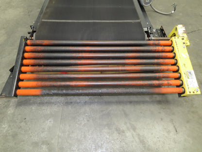 40"W x 48"L Pallet Conveyor 36" Grip Belt with Live Roller On Ramp 3PH 205FPM