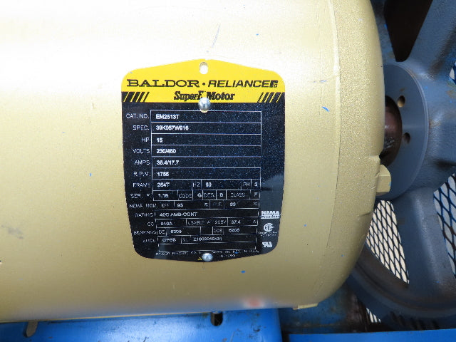 Quincy QRDS-15 Oil-less Piston Air Compressor Pump 53 CFM 150PSI 15Hp 230/460V