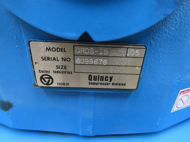 Quincy QRDS-15 Oil-less Piston Air Compressor Pump 53 CFM 150PSI 15Hp 230/460V