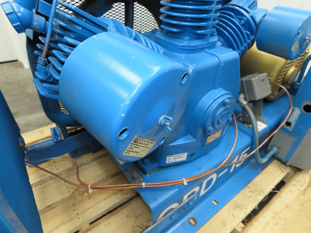Quincy QRDS-15 Oil-less Piston Air Compressor Pump 53 CFM 150PSI 15Hp 230/460V
