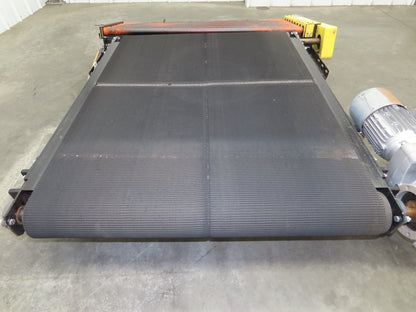 40"W x 48"L Pallet Conveyor 36" Grip Belt with Live Roller On Ramp 3PH 205FPM