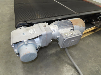 40"W x 48"L Pallet Conveyor 36" Grip Belt with Live Roller On Ramp 3PH 205FPM