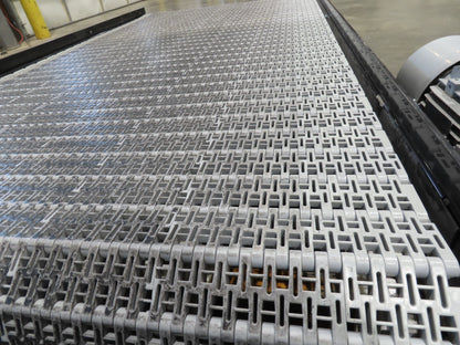 Hytrol 42"x 6'L MatTop Belt Conveyor 39"BF w/Gravity Roller Off Ramp 3PH 205FPM