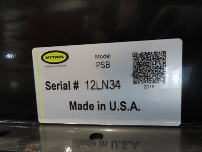 Hytrol 42"x 6'L MatTop Belt Conveyor 39"BF w/Gravity Roller Off Ramp 3PH 205FPM