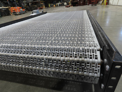 Hytrol 42"x 6'L MatTop Belt Conveyor 39"BF w/Gravity Roller Off Ramp 3PH 205FPM