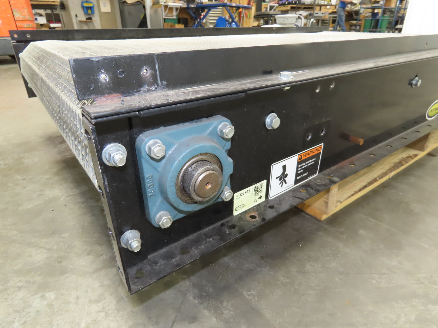 Hytrol 42"x 6'L MatTop Plastic Belt Conveyor 39"BF 3PH Direct Drive 200FPM