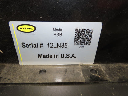 Hytrol 42"x 6'L MatTop Plastic Belt Conveyor 39"BF 3PH Direct Drive 200FPM