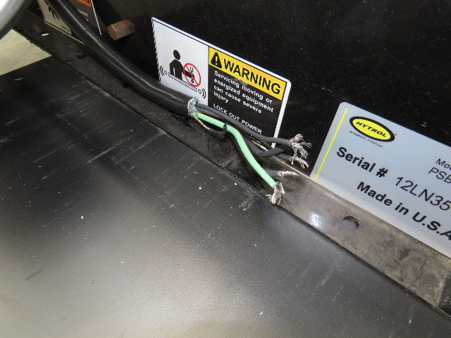 Hytrol 42"x 6'L MatTop Plastic Belt Conveyor 39"BF 3PH Direct Drive 200FPM