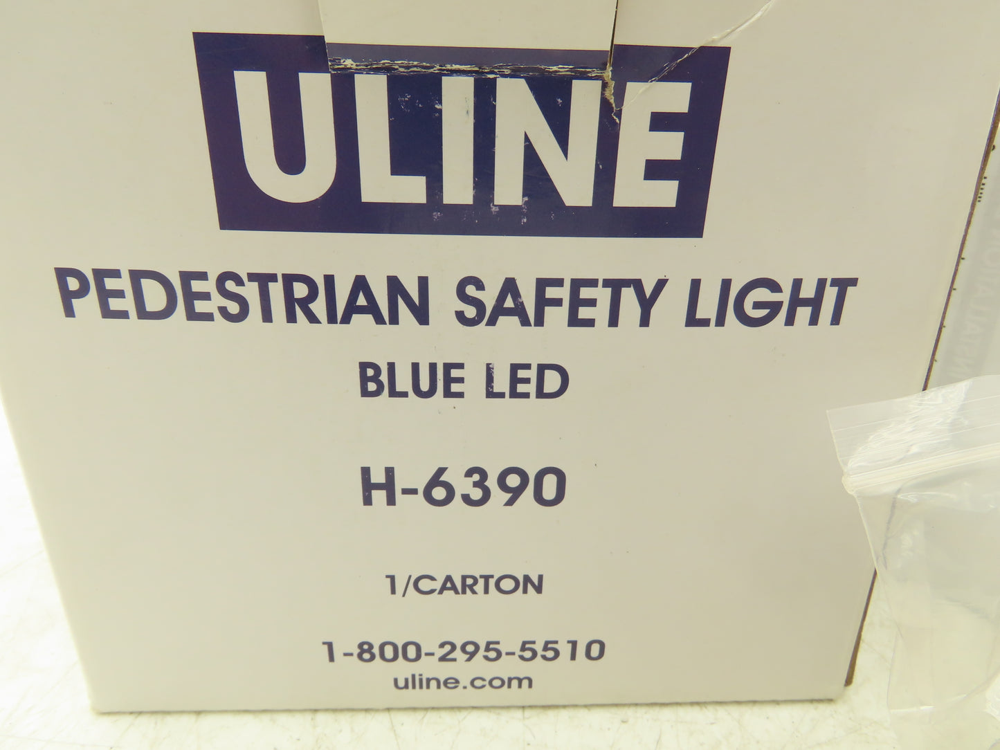 ULINE H-6390 Spotlight Blue Forklift Pedestrian Safety Spot Light W Bracket