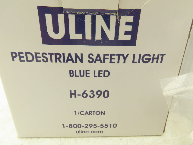 ULINE H-6390 Spotlight Blue Forklift Pedestrian Safety Spot Light W Bracket
