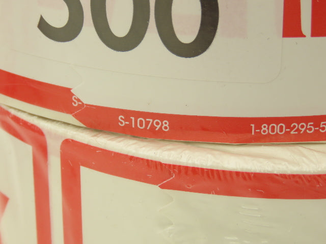 Uline S-10798 "Overpack" Air Label 500/Roll 2 1/2 x 6" High Gloss Lot of 4 Rolls