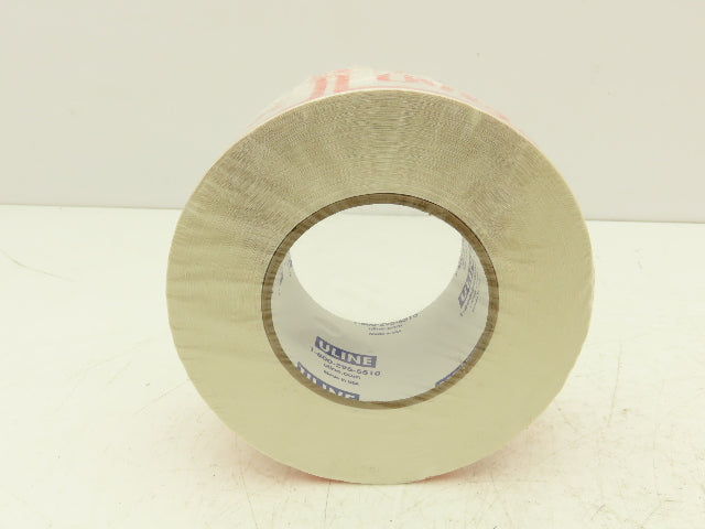 Uline S-10798 "Overpack" Air Label 500/Roll 2 1/2 x 6" High Gloss Lot of 4 Rolls