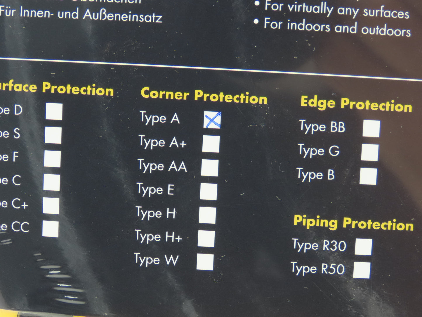 SHG Type A Infinite Safety Foam Bumper Edge Guard 5m Yellow & Black W/Adhesive